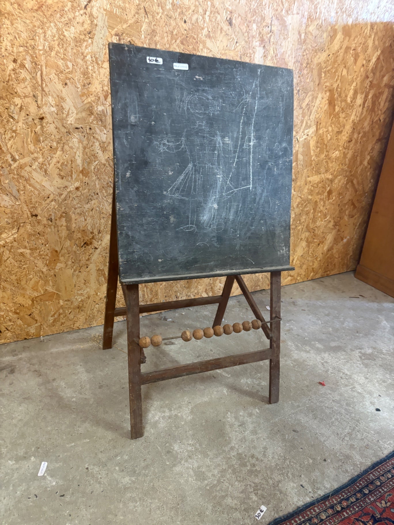 Tableau d'écolier vintage Marcel avec boulier